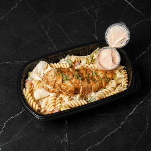 Pasta salad Cajun chicken