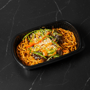 Teriyaki Lamb Noodles.